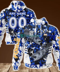 Western Force Barramundi Skeleton Fishing Personalized Hoodie 3D All Over Print New