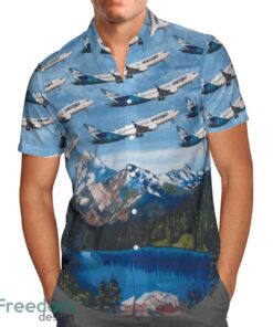 WestJet Boeing 737-8 MAX Hawaiian Shirt Beach Summer Shirt Product Photo 2