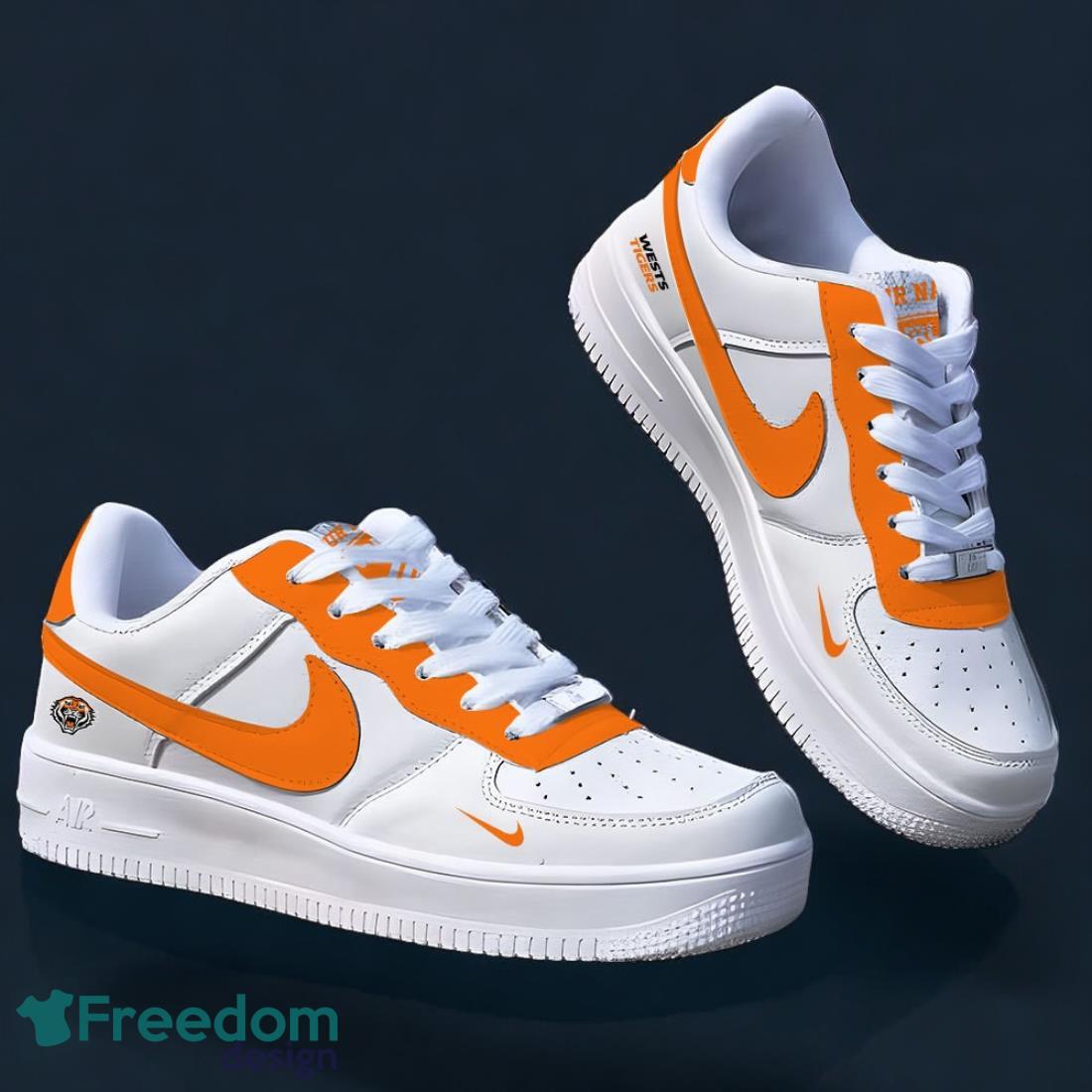 Wests Tigers Air Force Shoes 3D Logo Trending For Men Women Custom Name image Wests Tigers Air Force Shoes 3D Logo Trending For Men Women Custom Name Product Photo 1