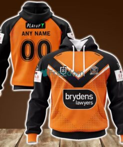 Wests Tigers Away NRL Personalized Hoodie 3D All Over Print New