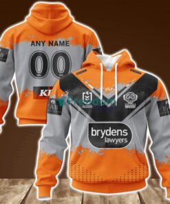 Wests Tigers FadeMix NRL Personalized Hoodie 3D All Over Print New