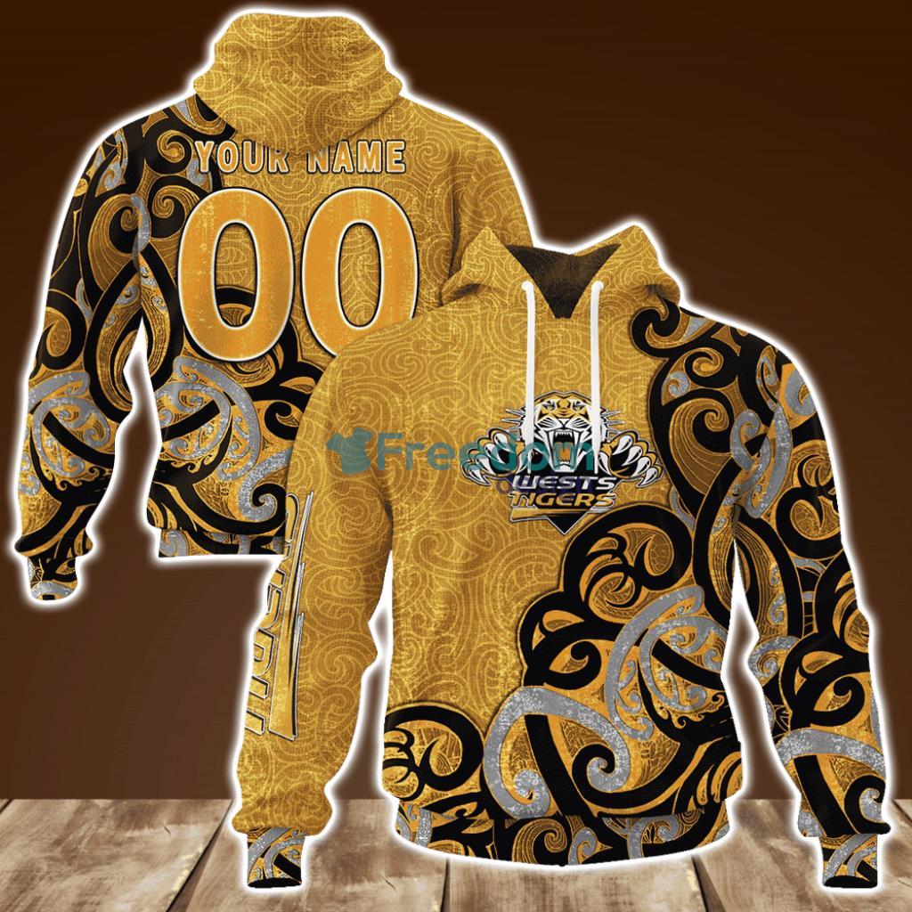 Wests Tigers Maori Ocean NRL Personalized Hoodie 3D All Over Print New image Wests Tigers Maori Ocean NRL Personalized Hoodie 3D All Over Print New Product Photo 1