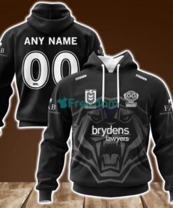 Wests Tigers Monochrome NRL Personalized Hoodie 3D All Over Print New