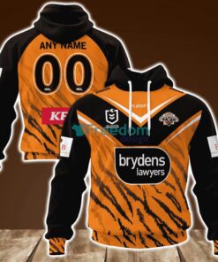 Wests Tigers Version 1 Signature Jerseys NRL Personalized Hoodie 3D All Over Print New