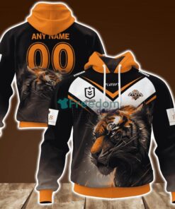 Wests Tigers Version 2 Signature Jerseys NRL Personalized Hoodie 3D All Over Print New