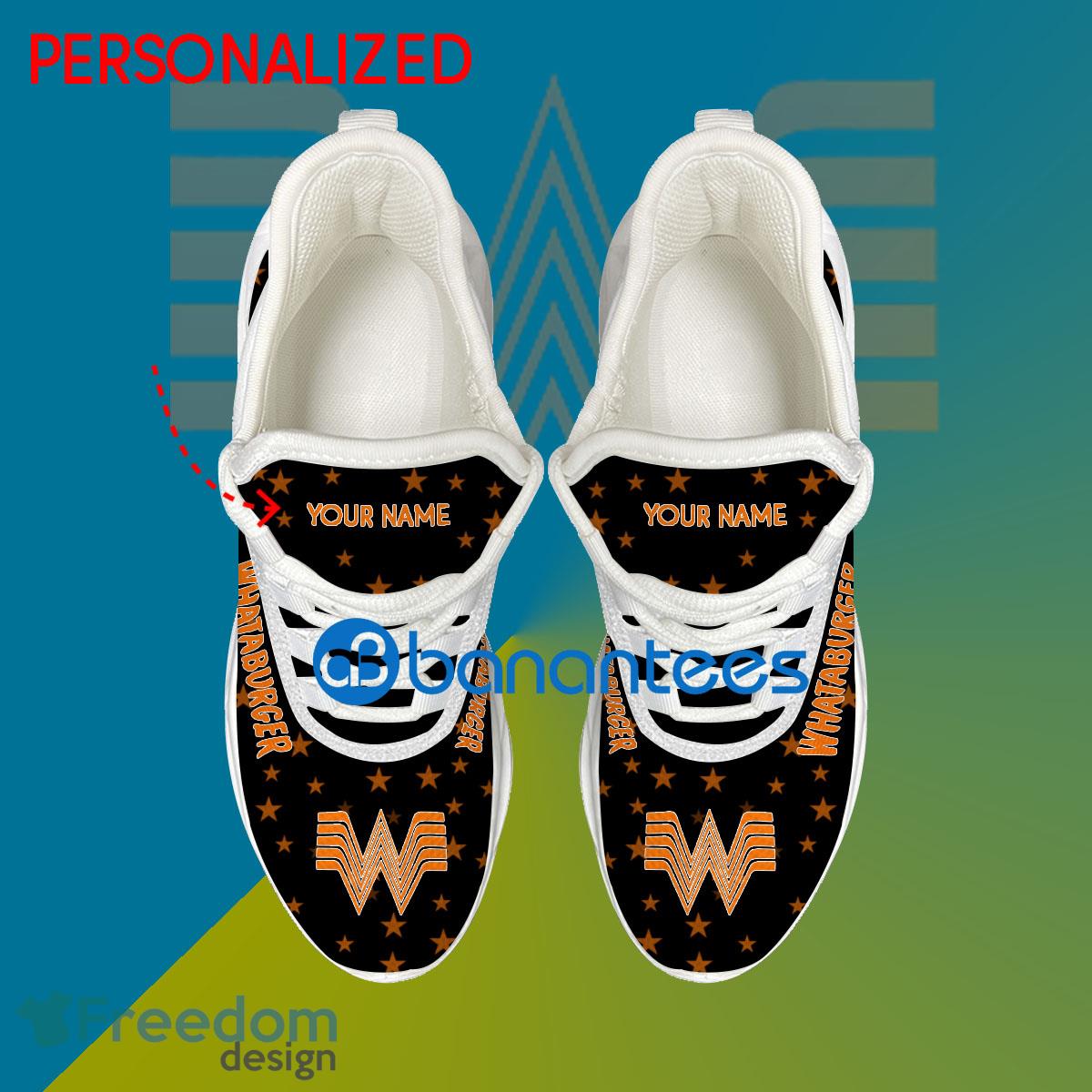 WHATABURGER Sport Sneaker Embody Custom Name Gift Max Soul Shoes USA Flag Star New For Fans image WHATABURGER Sport Sneaker Embody Custom Name Gift Max Soul Shoes USA Flag Star New For Fans - WHATABURGER Running Shoes New Trending Personalized Photo 2