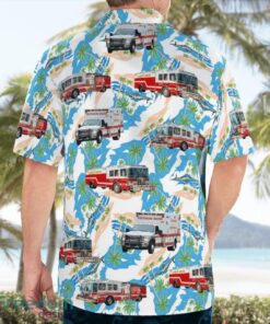 Whitewater, Wisconsin, Whitewater Fire Department Tropical 3D Hawaiian Shirt Gift For Summer Product Photo 2