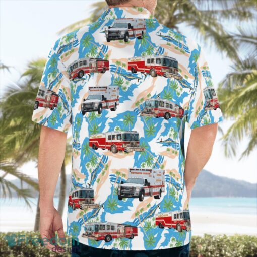 Whitewater, Wisconsin, Whitewater Fire Department Tropical 3D Hawaiian Shirt Gift For Summer Product Photo 2