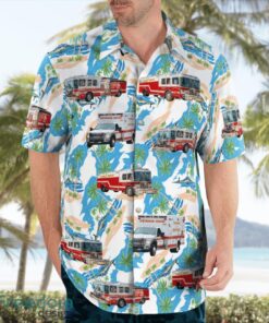 Whitewater, Wisconsin, Whitewater Fire Department Tropical 3D Hawaiian Shirt Gift For Summer Product Photo 3