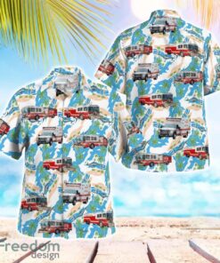 Whitewater, Wisconsin, Whitewater Fire Department Tropical 3D Hawaiian Shirt Gift For Summer Product Photo 1