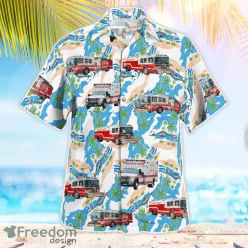 Whitewater, Wisconsin, Whitewater Fire Department Tropical 3D Hawaiian Shirt Gift For Summer Product Photo 4