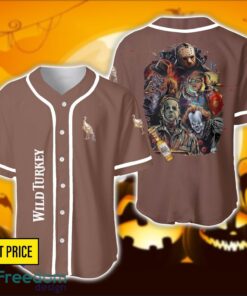 Wild Turkey Halloween Baseball Jersey Shirt Horror Character Gift Ideas For Halloween