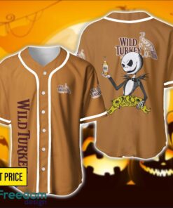Wild Turkey Jack Skellington Nightmare Baseball Jersey Shirt Halloween Gift For Drink Lovers