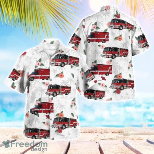 Will County, Illinois, Beecher Fire Protection District Hawaiian Shirt Summer Beach Gift Product Photo 1