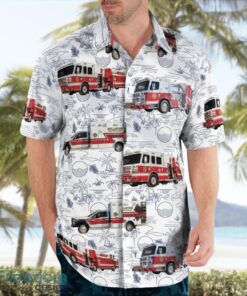 Williams County, North Dakota Williston Fire Department Tropical 3D Hawaiian Shirt Gift For Summer Product Photo 2