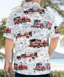 Williams County, North Dakota Williston Fire Department Tropical 3D Hawaiian Shirt Gift For Summer Product Photo 3