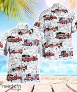 Williams County, North Dakota Williston Fire Department Tropical 3D Hawaiian Shirt Gift For Summer Product Photo 1