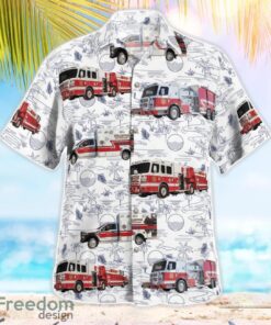 Williams County, North Dakota Williston Fire Department Tropical 3D Hawaiian Shirt Gift For Summer Product Photo 4