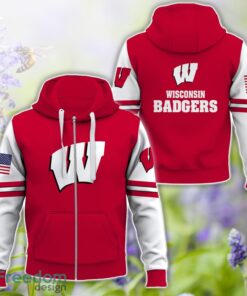 Wisconsin Badgers Logo Team 3D T Shirt Sweatshirt Hoodie Zip Hoodie For Men Women image Wisconsin Badgers Logo Team 3D T-Shirt Sweatshirt Hoodie Zip Hoodie For Men Women Product Photo 4