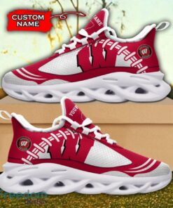 Wisconsin Badgers NCAA Max Soul Shoes Big Logo And Custom Name Sneakers For Men Women Product Photo 2