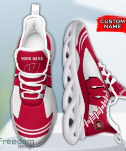 Wisconsin Badgers NCAA Max Soul Shoes Big Logo And Custom Name Sneakers For Men Women Product Photo 4