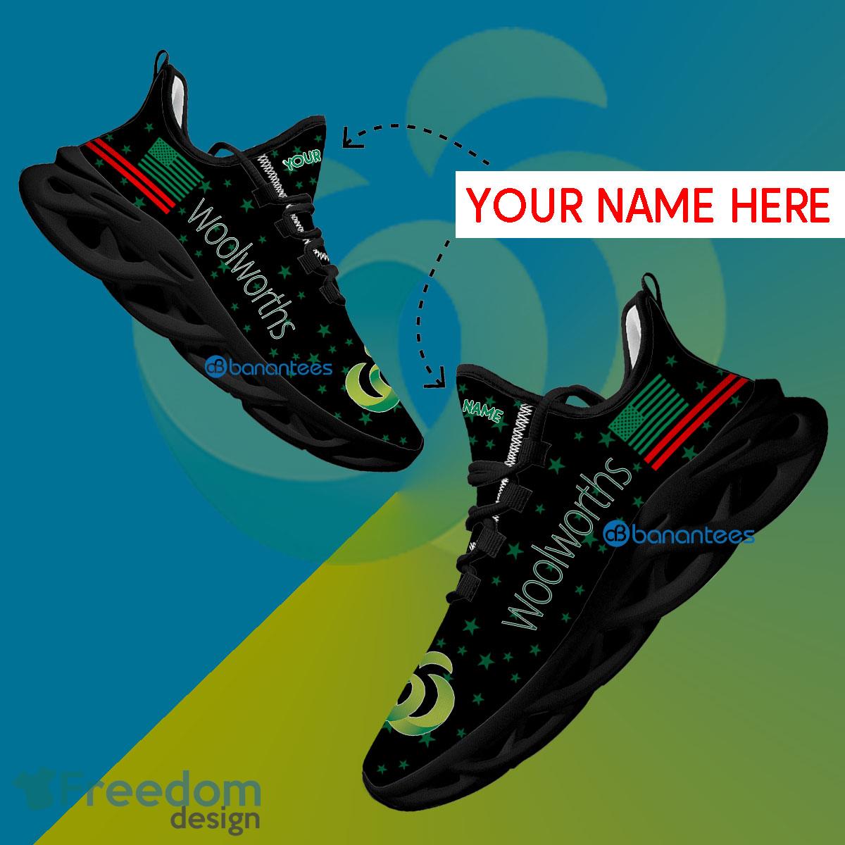 WOOLWORTHS Chunky Sneaker Empower Custom Name Gift Max Soul Shoes USA Flag Star New For Fans image WOOLWORTHS Chunky Sneaker Empower Custom Name Gift Max Soul Shoes USA Flag Star New For Fans - WOOLWORTHS Running Shoes New Trending Personalized Photo 1