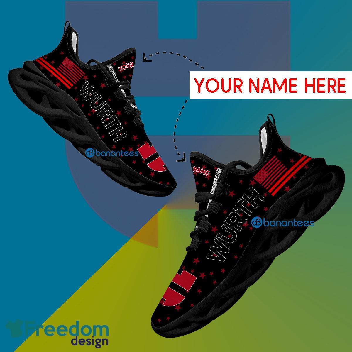 WÜRTH Sport Sneaker Evoke Custom Name Gift Max Soul Shoes USA Flag Star New For Fans image WÜRTH Sport Sneaker Evoke Custom Name Gift Max Soul Shoes USA Flag Star New For Fans - WÜRTH Running Shoes New Trending Personalized Photo 1