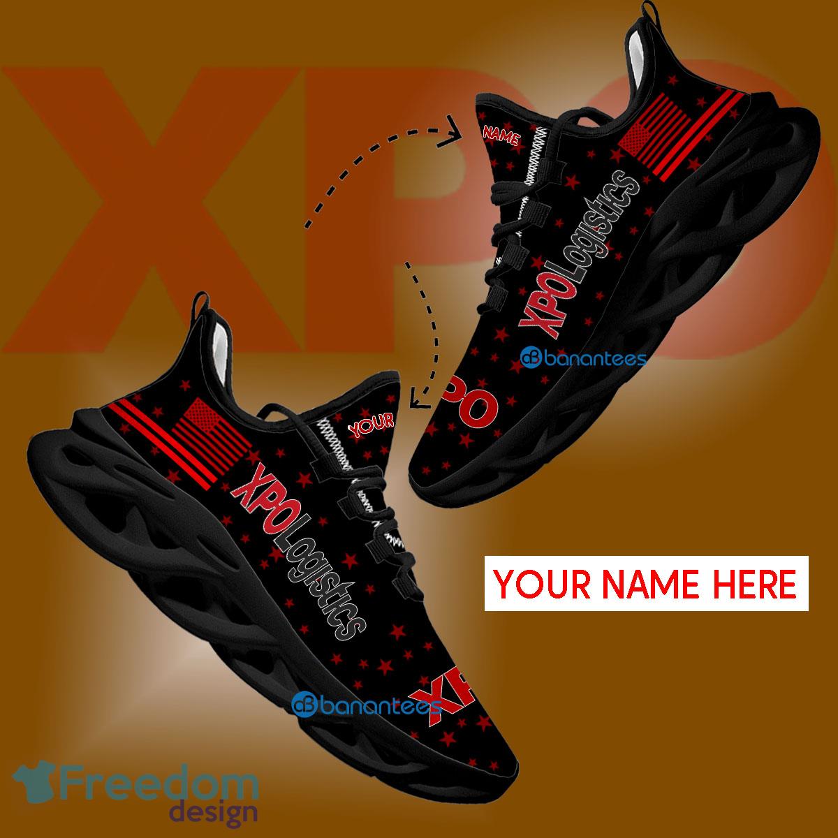 Xpo Running Sneaker Bold Custom Name Gift Max Soul Shoes USA Flag Star New For Fans image Xpo Running Sneaker Bold Custom Name Gift Max Soul Shoes USA Flag Star New For Fans - Xpo Running Shoes New Trending Personalized Photo 1