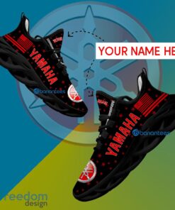 Yamaha Motorcycle Sport Sneaker Vibe Custom Name Gift Max Soul Shoes USA Flag Star New For Fans