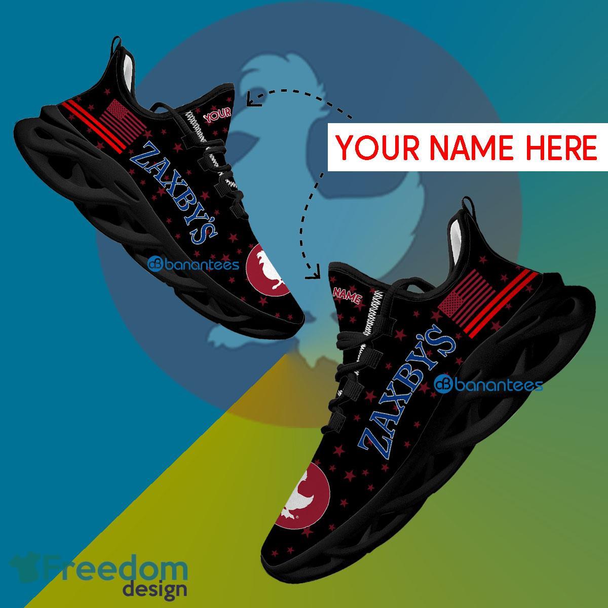 ZAXBY'S Running Sneaker Artistry Custom Name Gift Max Soul Shoes USA Flag Star New For Fans image ZAXBY'S Running Sneaker Artistry Custom Name Gift Max Soul Shoes USA Flag Star New For Fans