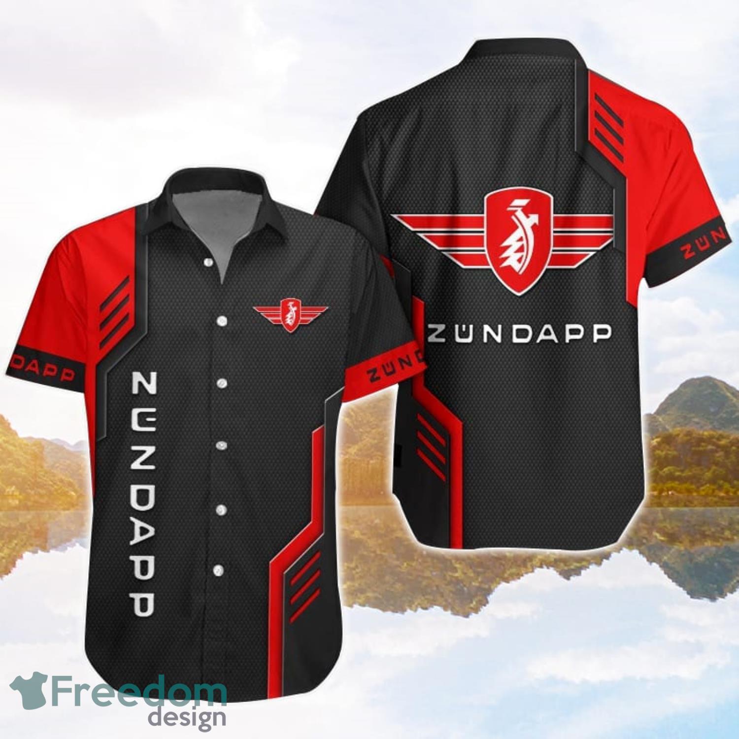 Zundapp Logo Red Black Hawaiian Shirt For Men And Women image Zundapp Logo Red Black Hawaiian Shirt For Men And Women Product Photo 1