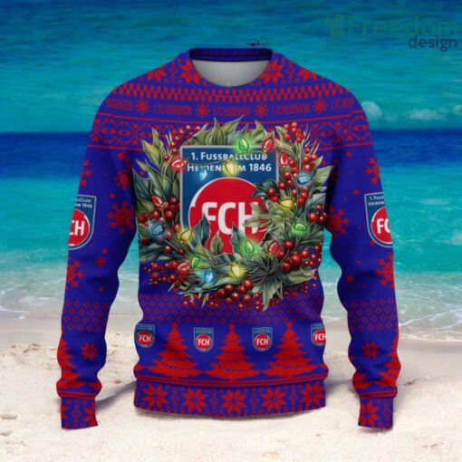 1. FC Heidenheim Christmas Ugly Sweater 3D Gift For Men And Women Product Photo 2