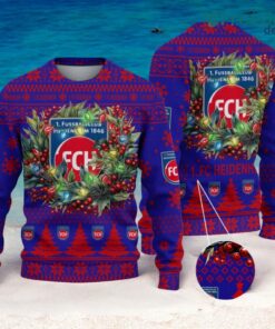 1. FC Heidenheim Christmas Ugly Sweater 3D Gift For Men And Women Product Photo 1