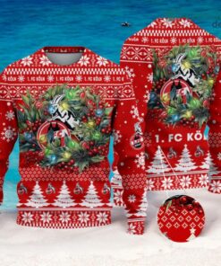 1. FC Koln Christmas Ugly Sweater 3D Gift For Men And Women