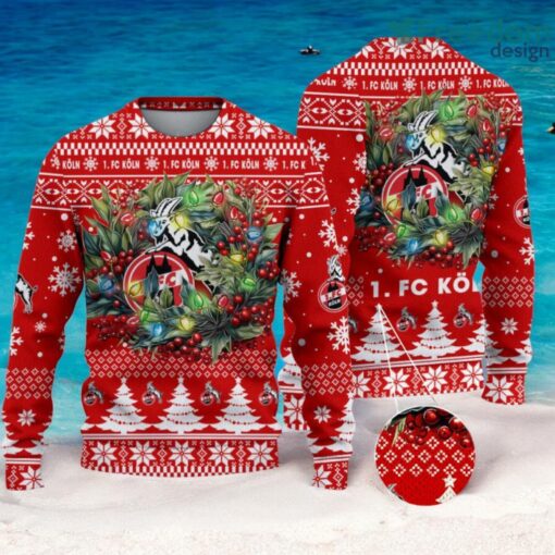 1. FC Koln Christmas Ugly Sweater 3D Gift For Men And Women Product Photo 1