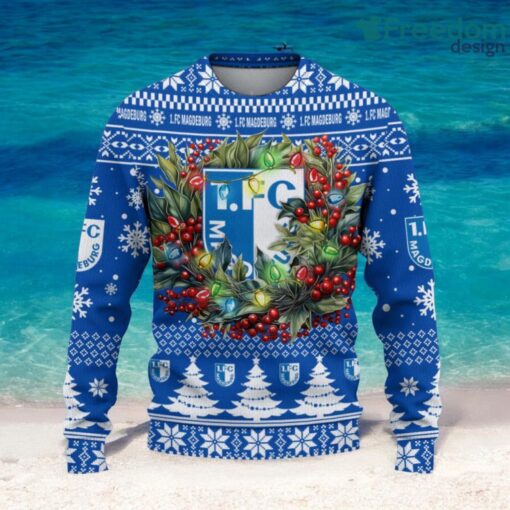 1. FC Magdeburg Christmas Ugly Sweater 3D Gift For Men And Women Product Photo 2