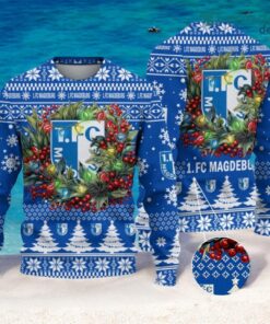 1. FC Magdeburg Christmas Ugly Sweater 3D Gift For Men And Women Product Photo 1