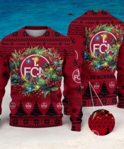 1. FC Nurnberg Christmas Ugly Sweater 3D Gift For Men And Women Product Photo 1