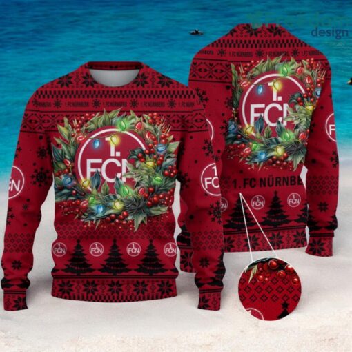 1. FC Nurnberg Christmas Ugly Sweater 3D Gift For Men And Women Product Photo 1