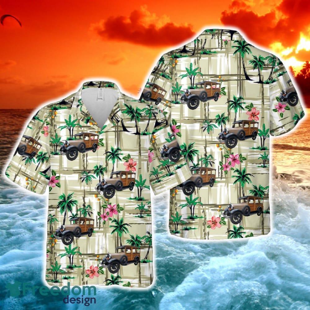 1928 Ford Model A Wagon Hawaiian Shirt image 1928 Ford Model A Wagon Hawaiian Shirt - 1928 Ford Model A Wagon Hawaiian Shirt-1