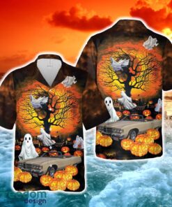 1975 Pontiac Grand Ville Halloween Hawaiian Shirt