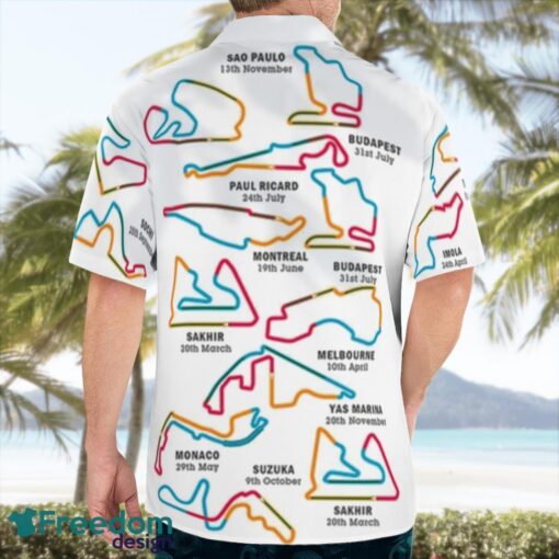 2022 Formula 1 Calendar Beach Hawaiian Shirt Summer Gift Product Photo 2