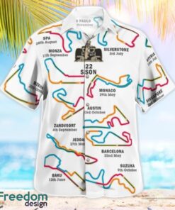 2022 Formula 1 Calendar Beach Hawaiian Shirt Summer Gift Product Photo 3