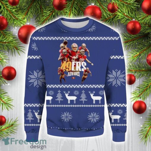 49ers Advance Christmas Gift Ugly Christmas Sweater For Men And Women Product Photo 1