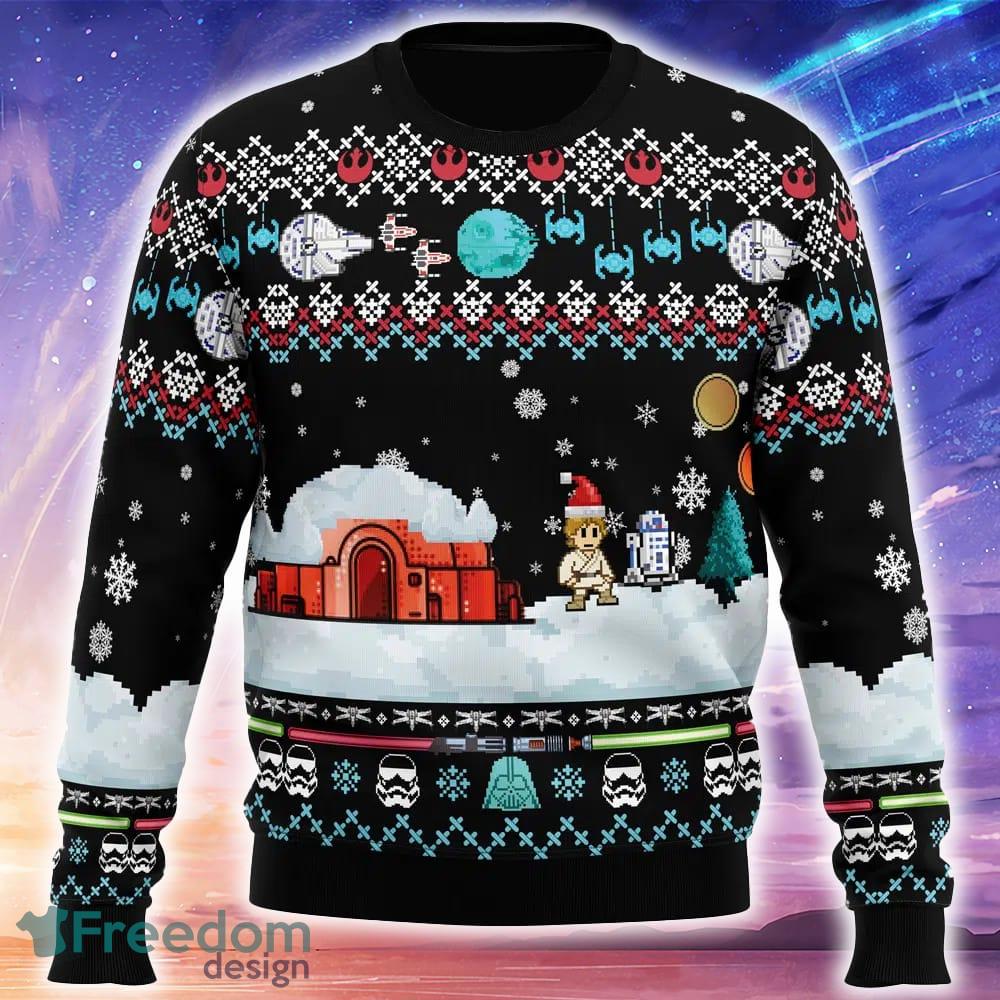 A New Christmas Star Wars Ugly Christmas 3D Sweater Trending Holidays For Men Women Fans image A New Christmas Star Wars Ugly Christmas 3D Sweater Trending Holidays For Men Women Fans - A New Christmas Star Wars Ugly Christmas Sweater_1