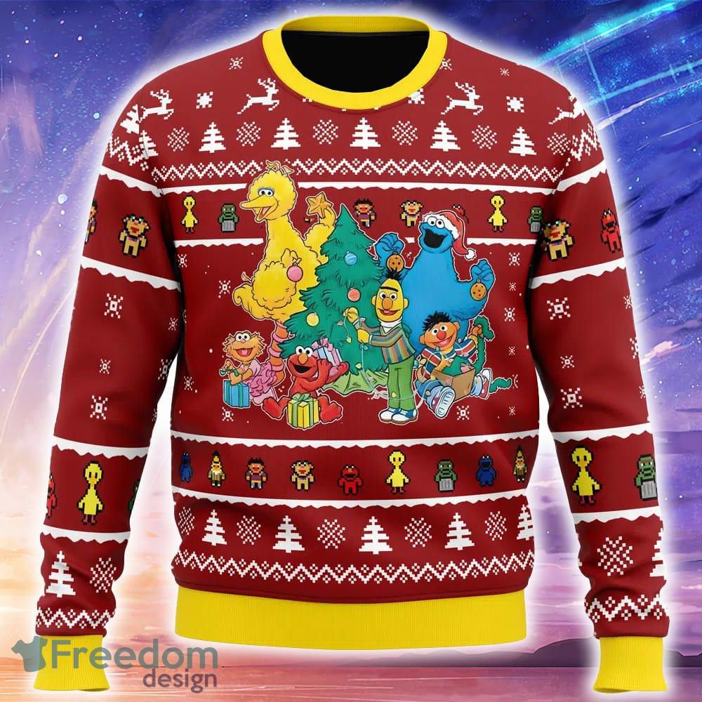A Sesame Street Christmas Sesame Street Ugly Christmas Sweater Trending Holidays For Men Women Fans image A Sesame Street Christmas Sesame Street Ugly Christmas Sweater Trending Holidays For Men Women Fans - A Sesame Street Christmas Sesame Street Ugly Christmas Sweater_1