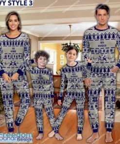 A26 Invader Aircraft Pajamas Set Gift For Family Christmas image A26 Invader Aircraft Pajamas Set Gift For Family Christmas - A26 Invader Aircraft Pajamas Set Family Photo Navy