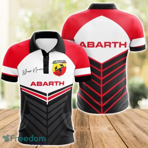 Abarth 3D Polo Shirt For Car Lover Golf Fans Gift Polo Shirt Custom Name Product Photo 1