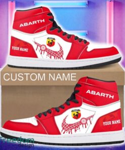 Abarth Car Air Jordan 1 Hightop Shoes New For Fans Gift AJ1 Sneaker Custom Name Abarth Car Air Jordan 1 Hightop Shoes New For Fans Gift AJ1 Sneaker Custom Name