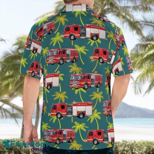 Aberdeen Fire Department Harford County, Maryland Summer Hawaiian Shirt Product Photo 2